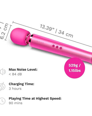 Le Wand Rechargeable Vibrating Massager Magenta