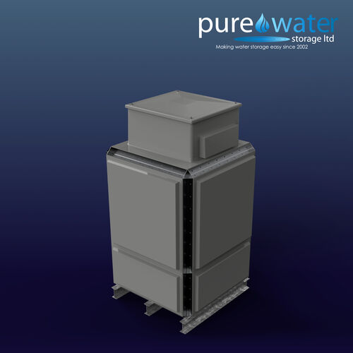 PW.1X1X1.5.TIF.AB - 2182 LITRE SECTIONAL WATER TANK, INTERNALLY FLANGED BASE (IFB) C/W FVH