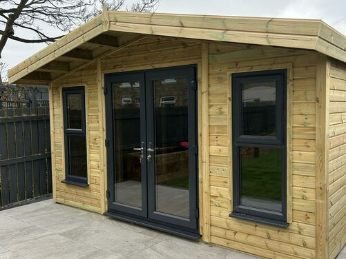 #PVC040 14x14 Apex Summer House