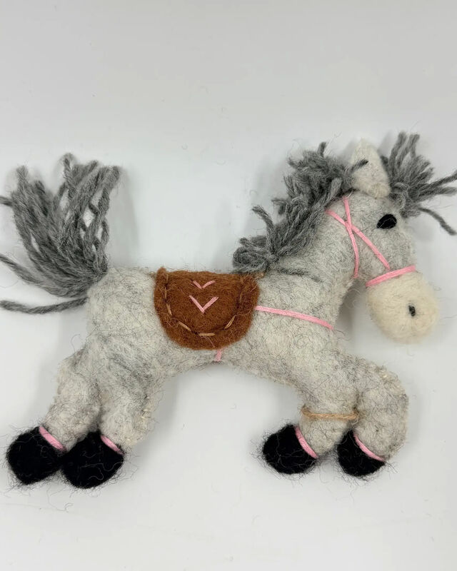 Grey horse Ornament/ Decoration
