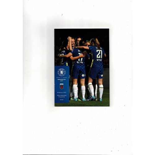 2021/22 Chelsea v Manchester City Womens Super League Football Programme