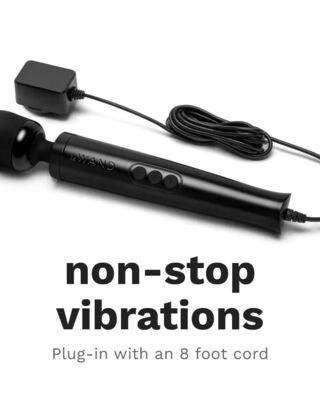 Le Wand Diecast Plug-In Massager Black