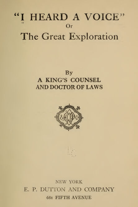 1918 | I Heard a Voice