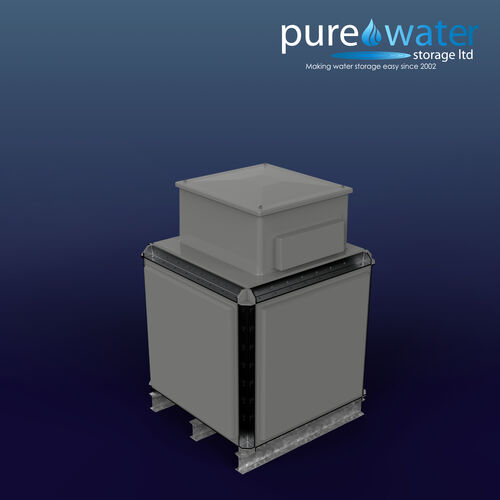 PW.1X1X1.TIF.AB - 1520 LITRE SECTIONAL WATER TANK, INTERNALLY FLANGED BASE (IFB) C/W FVH