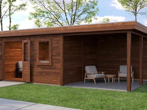 388cm x 388cm + 300cm Veranda