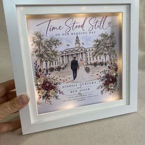 Personalised Wedding Venue Frame