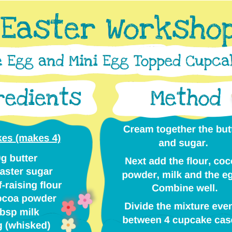 Workshop RC - Easter Year 1 - Creme Egg & Mini Egg Cupcakes
