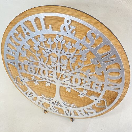 Customised Tree Of Life Plaque | Mr & Mrs Gift