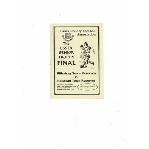 1994/95 Billericay Town v Halstead Town Essex Senior Trophy Final