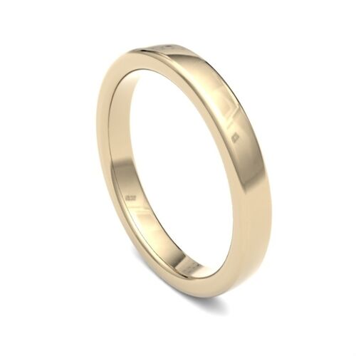 9ct 2.5mm court profile classic wedding ring