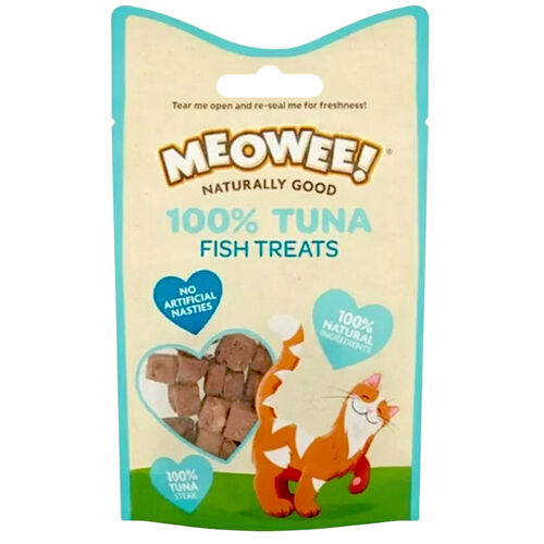 Meowee 100% Tuna Fish Cat Treats Pouch 10g
