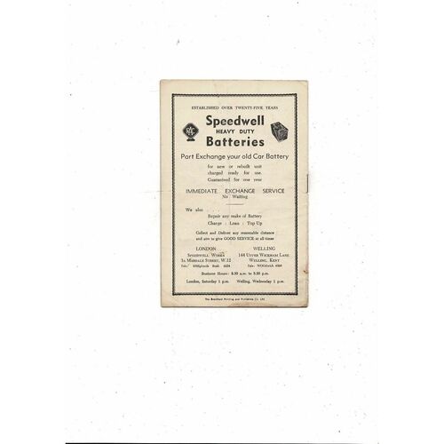 1955/56 Brentford v Northampton Town Football Programme