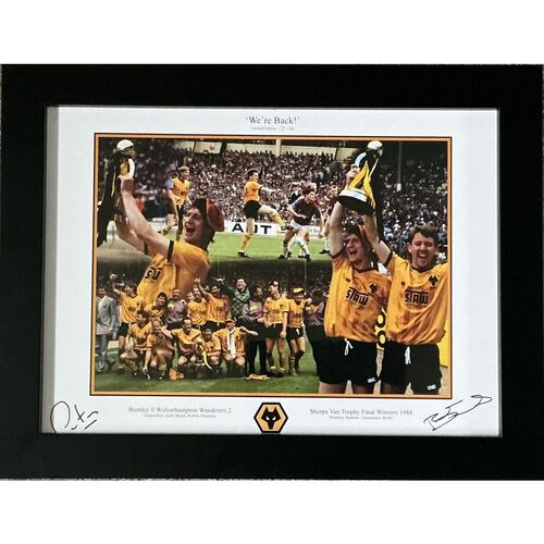 Wolves Sherpa Van Trophy 1988 Signed Limited Edition Print