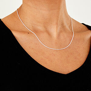 Sterling silver 1.5mm rope chain