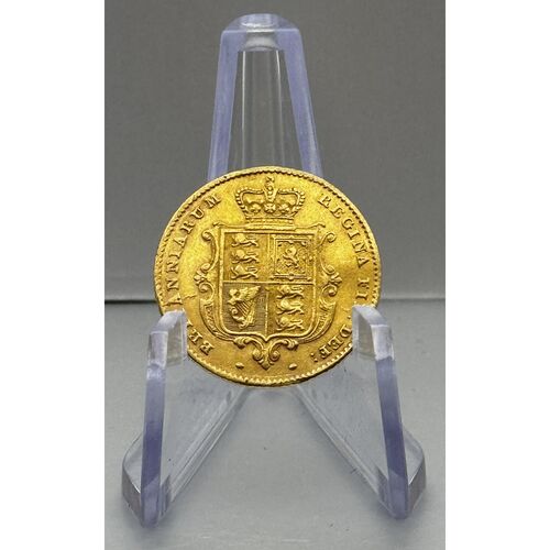 Rare 1844 Queen Victoria gold half sovereign