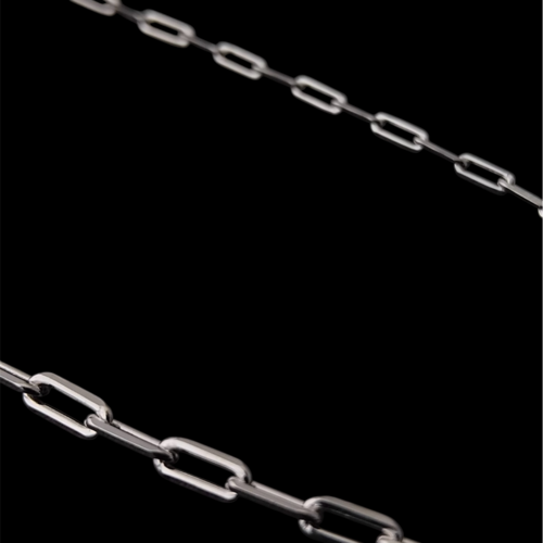 Sterling silver paperclip chain