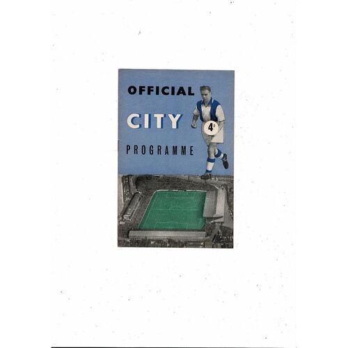 1958/59 Coventry City v Southport Football Programme