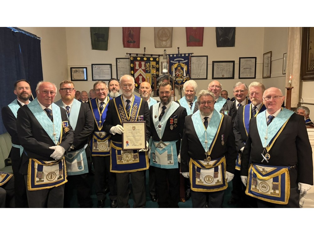 Celebrating 50 Years of Fidelity and Service to Freemasonry: W. Bro Geoffrey F W Isaac, PAGDC | Provincial Grand Lodge of Cornwall | How to become a Freemason in Cornwall | Freemasonry lodges near me Cornwall  | What is Freemasonry in Cornwall UK