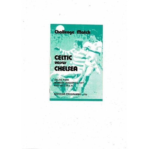 Celtic v Chelsea Friendly Football Programme 1977/78