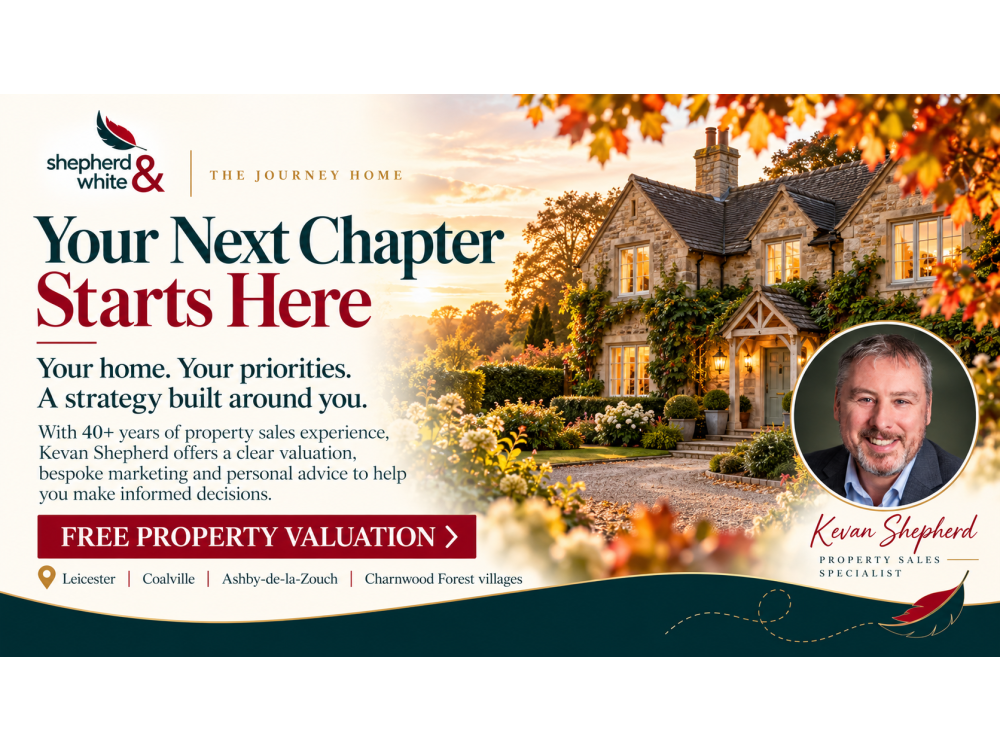 Every journey starts with one click. Book your free property valuation with Shepherd & White.