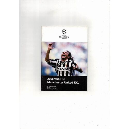 Juventus v Manchester United Champions League Football Programme 1996/97