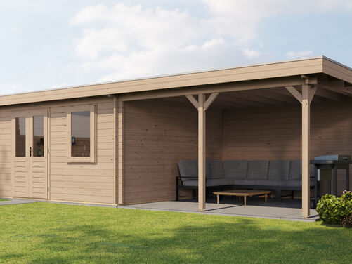 400cm x 400cm + 400cm Veranda