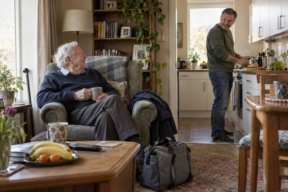 Practical support after returning home from hospital