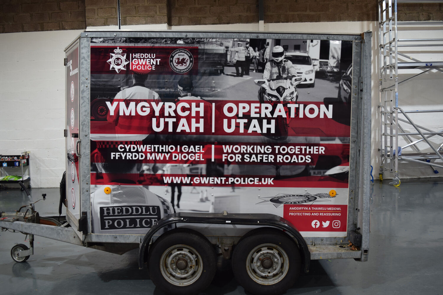 Gwent Police - Luton Box Trailer