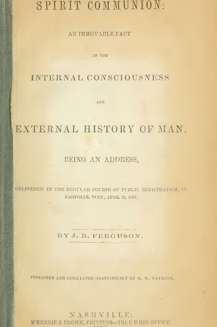 1855 | Spirit Communion