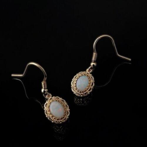 Vintage style Opal drop earrings