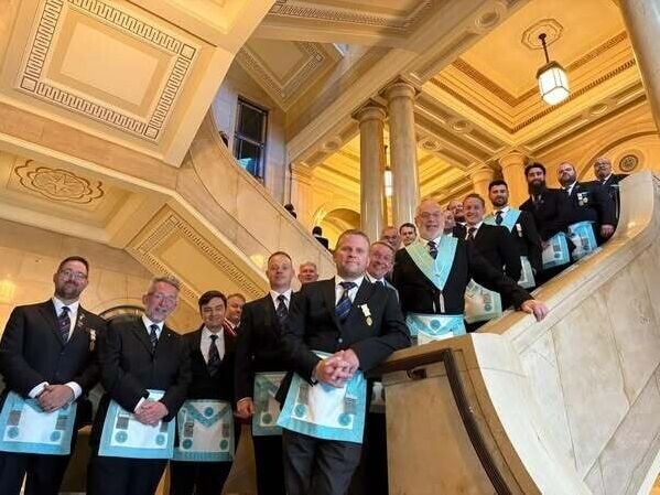 Cornish Light Blues visit United Grand Lodge of England