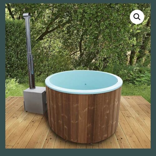 6ft round wooden hot tub