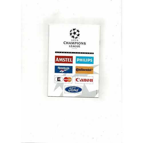 Gothenburg v Bayern Munich Champions League Football Programme 1994/1995