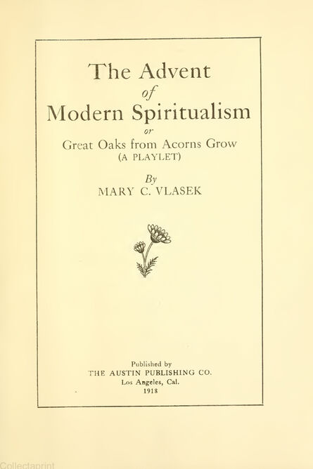 1918 | The Advent of Modern Spiritualism