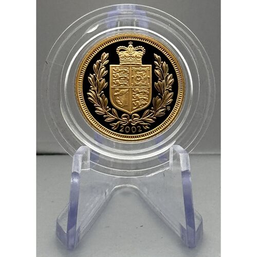 FDC 2002 gold proof half sovereign