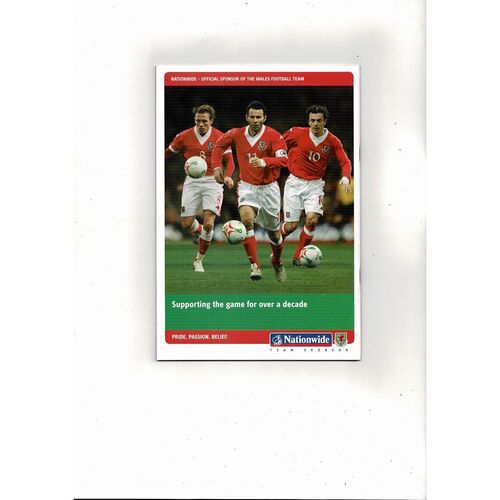 2006 Wales v Slovakia European Championship Football Programme