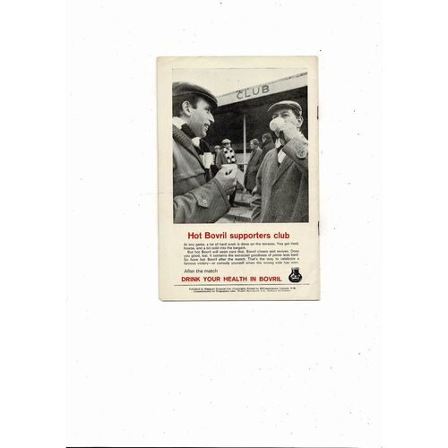 1965 England v Scotland Football Programme