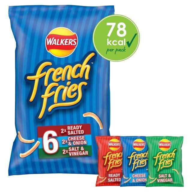 Walkers French Fries Variety Crisps 6pk