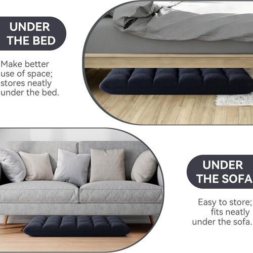 mcc direct Adjustable Floor Chair, Multi-Position Folding Sofa Chair with Back Support, Comfortable Floor Seating for Reading, Gaming, Meditation & Relaxing, Living Room or Bedroom