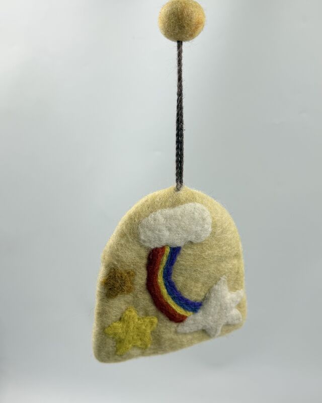 handmade rainbow key holders