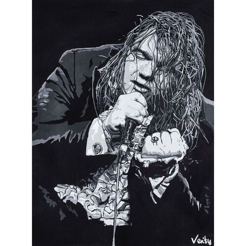 Original Meatloaf Painting by Sue Verity