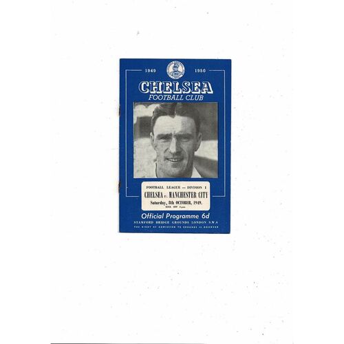 1949/50 Chelsea v Manchester City Football Programme