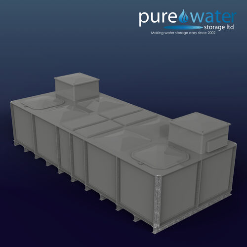 PW.5X2X1.IFB.DIV.AB(2.5+2.5) - 10000 LITRE DIVIDED SECTIONAL WATER TANK, INTERNALLY FLANGED BASE (IFB) C/W FVH