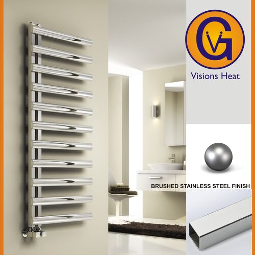 Reina CAVO Brushed Stainless Steel towel rails