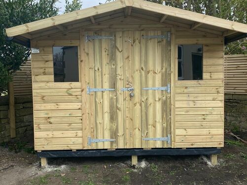 #A081 10x8 Apex Reverse Shed