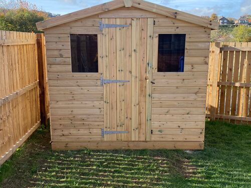 #A080 8x6 Apex Reverse Shed