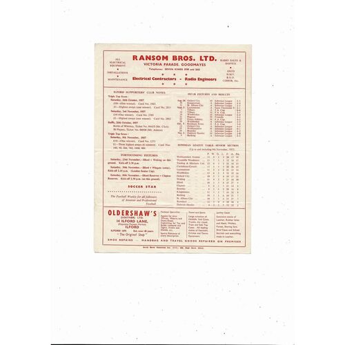 1957/58 Clapton v Queens Park Rangers FA Cup Football Programme