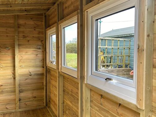 #PVC067 17x7 Pent Summer House Work Shop