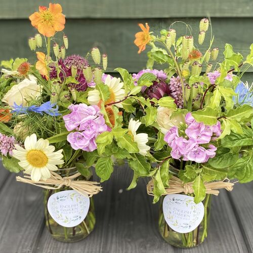 Jam-jar posies