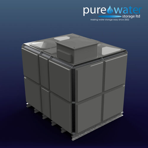 PW.2.5X2X2.TIF.AB - 12,249 LITRE SECTIONAL WATER TANK, TOTALLY INTERNALLY FLANGED (TIF) C/W FVH